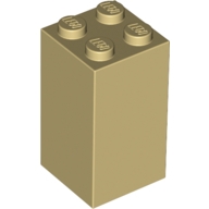 Lego kostka (kostička) 2x2x3, béžová (4125265, 6100085)